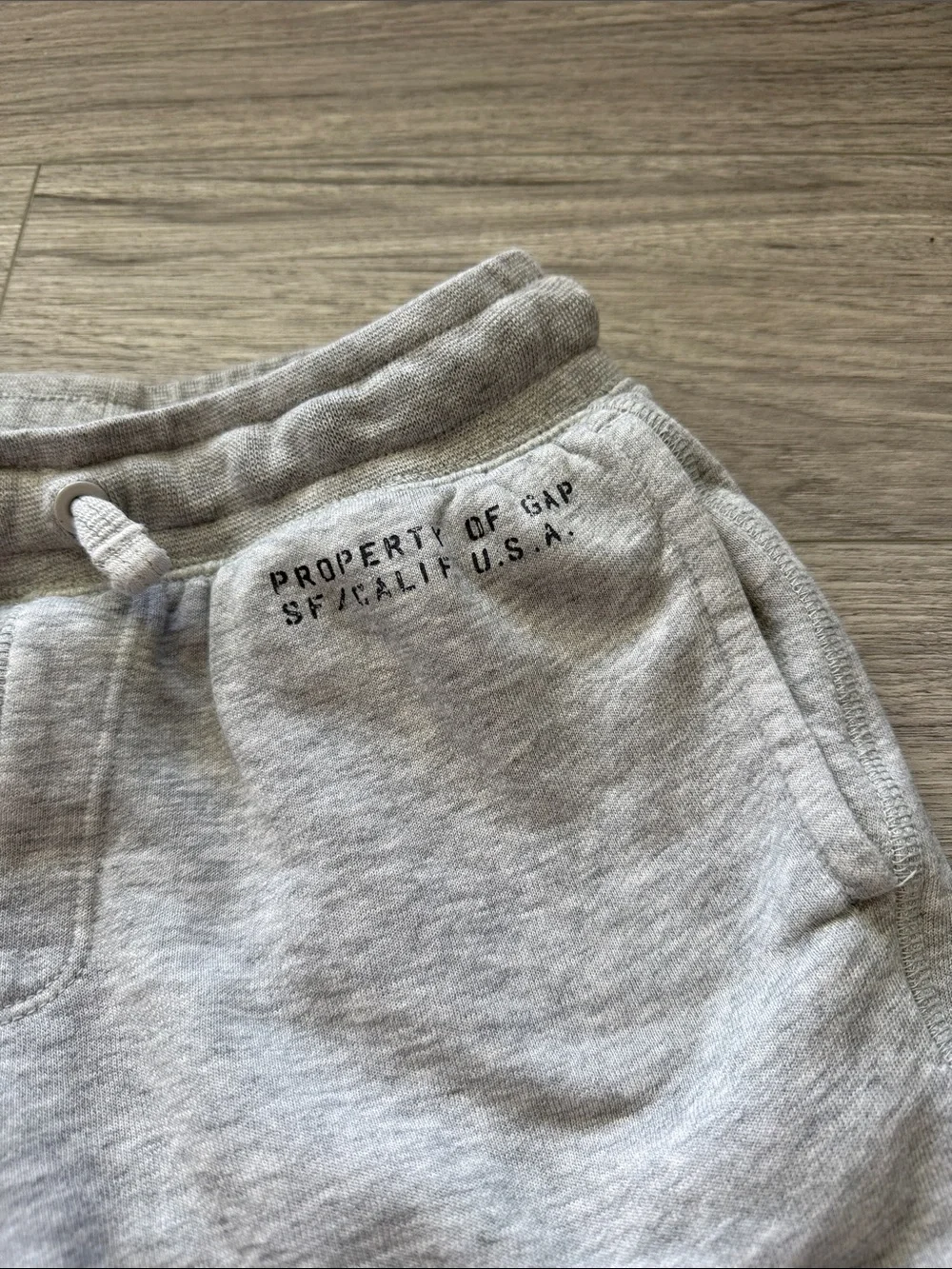 GAP Light Gray Sweat Shorts with Drawstring Size 10/L